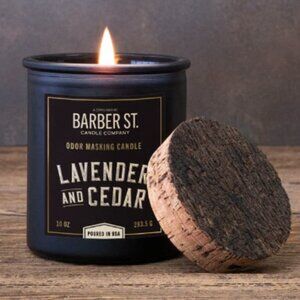 Barber St. Candle Company by Zippo Lavender and Cedar 10 oz